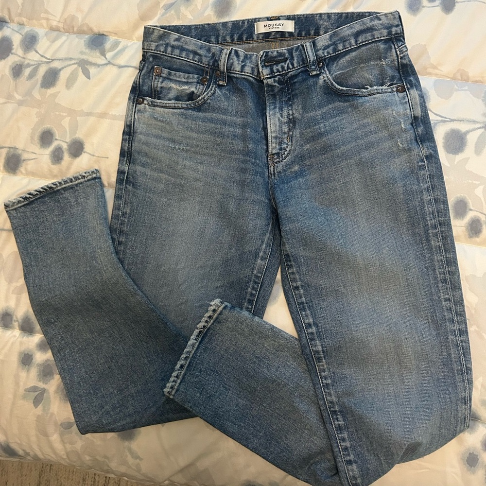 Moussy Straight Leg Jeans Classic Style - Picture 3 of 10